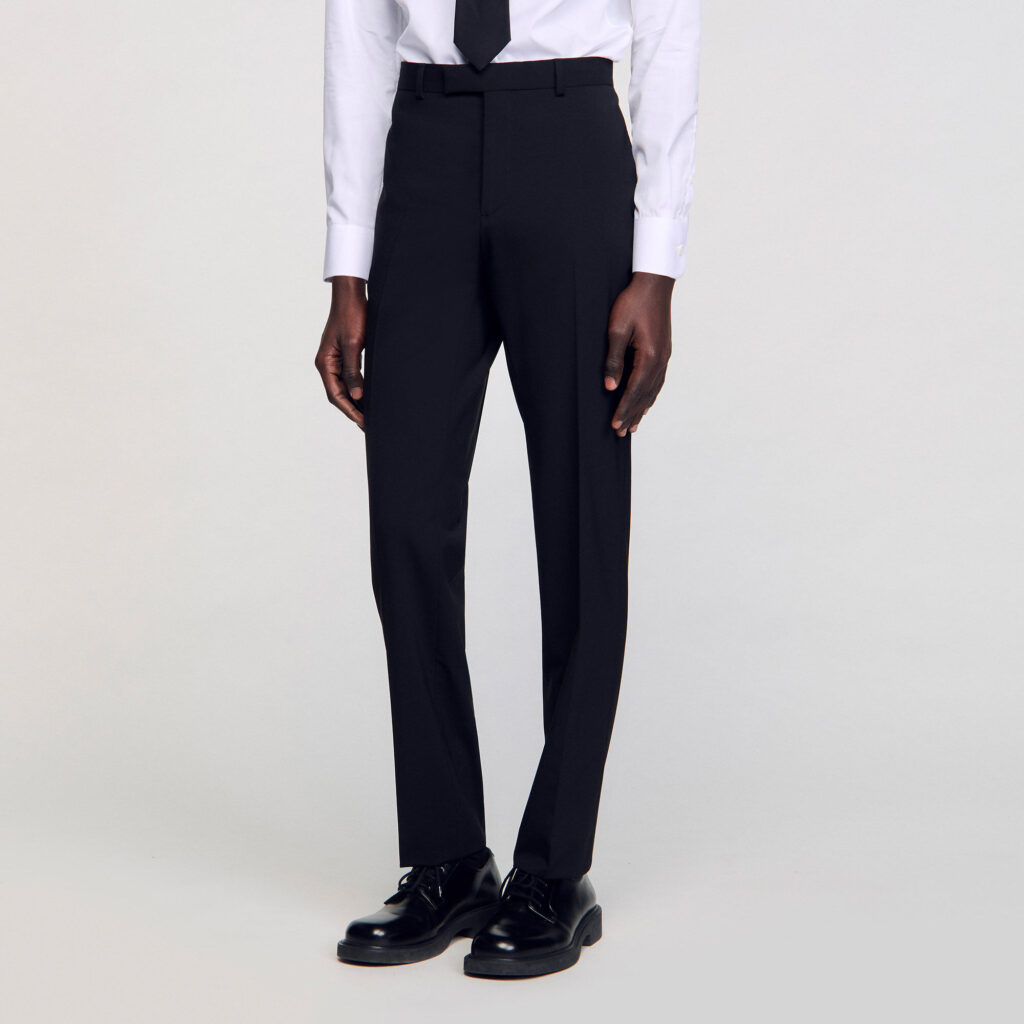 Pantalon de costume à coupe classique