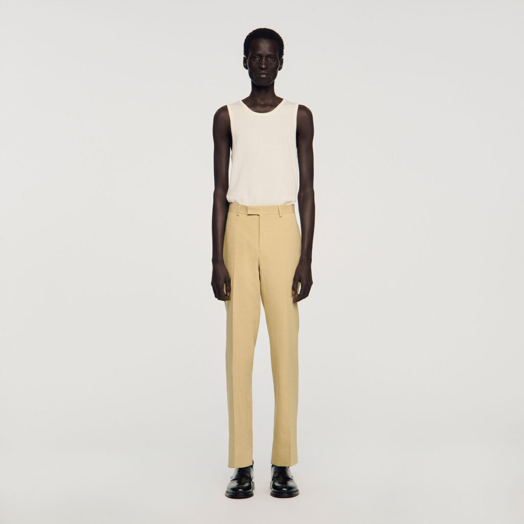 Pantalon de costume en lin