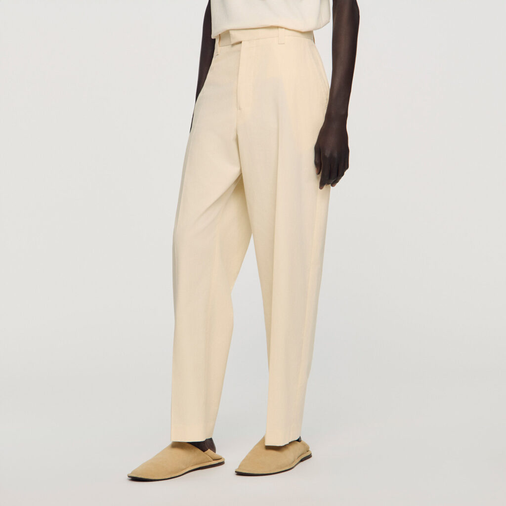 Pantalon large en coton