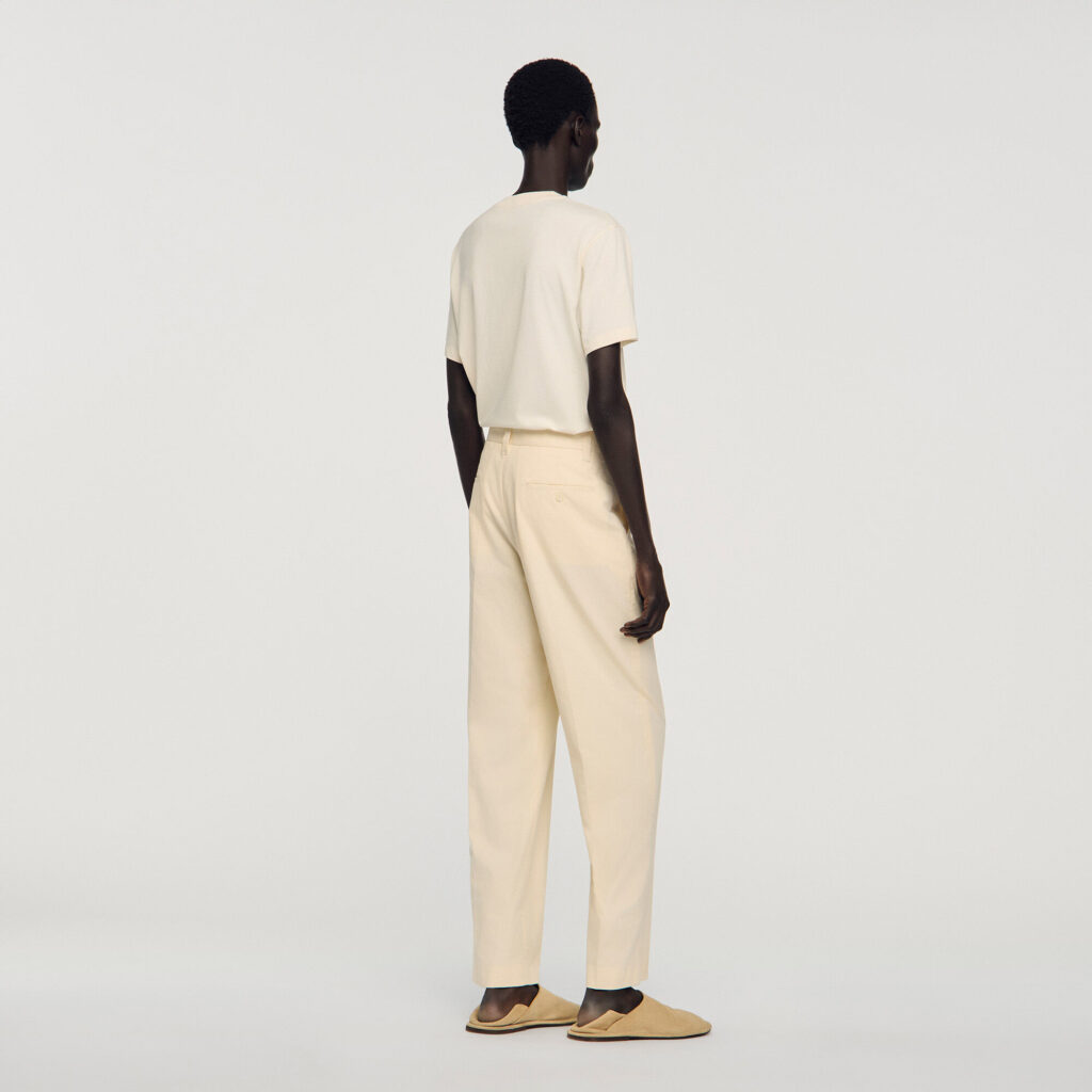 Pantalon large en coton