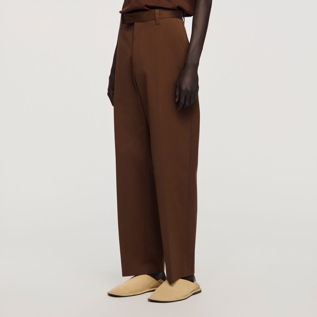 Pantalon large en coton