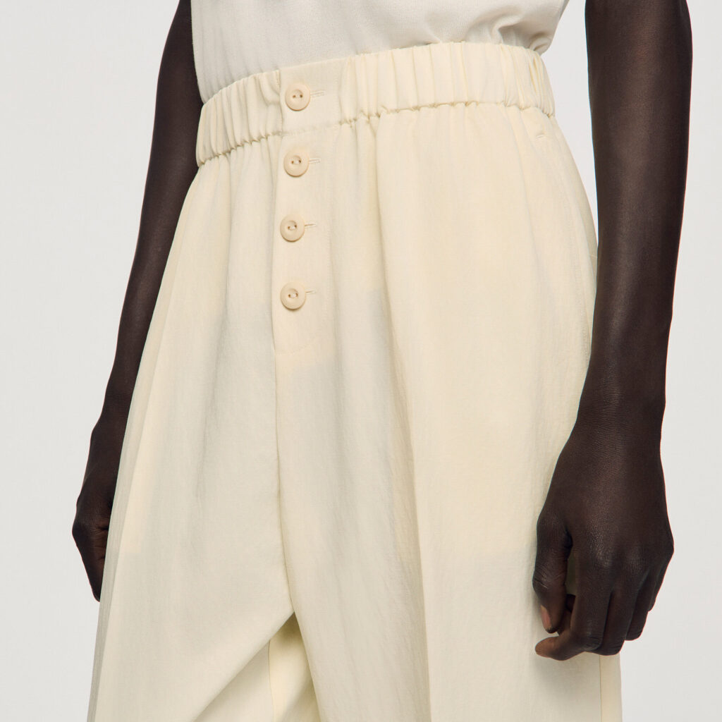 Pantalon fluide élastiqué