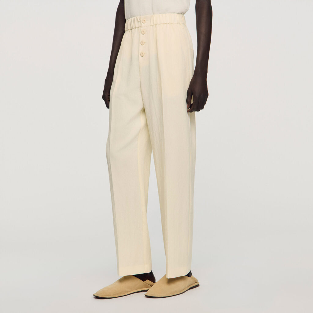 Pantalon fluide élastiqué