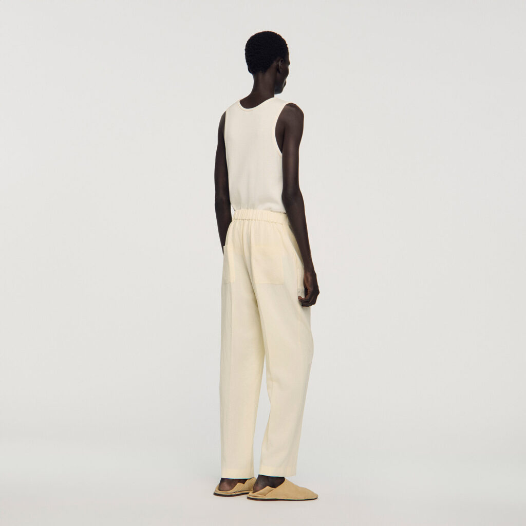 Pantalon fluide élastiqué