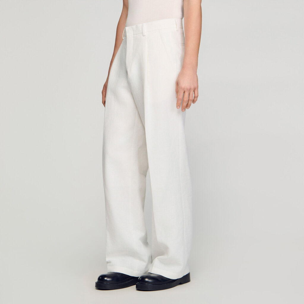 Pantalon de costume en lin