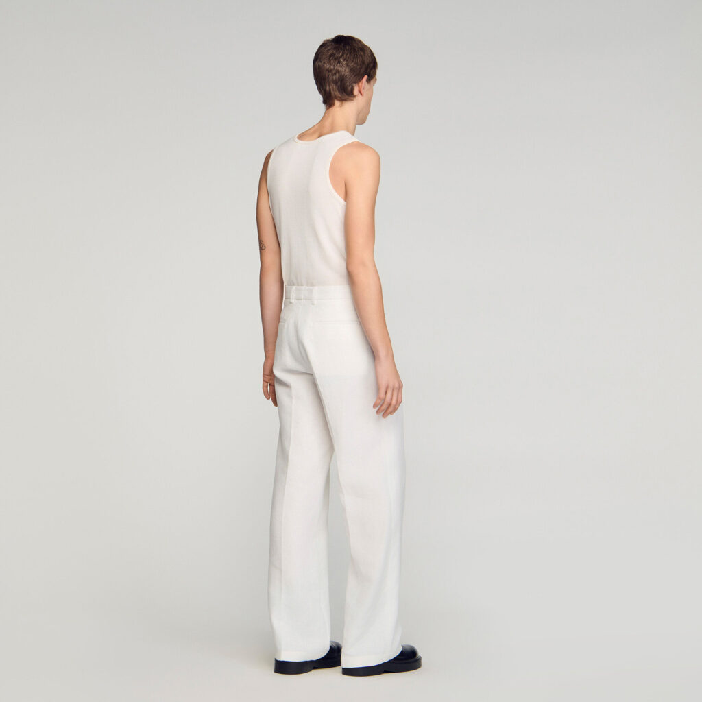Pantalon de costume en lin