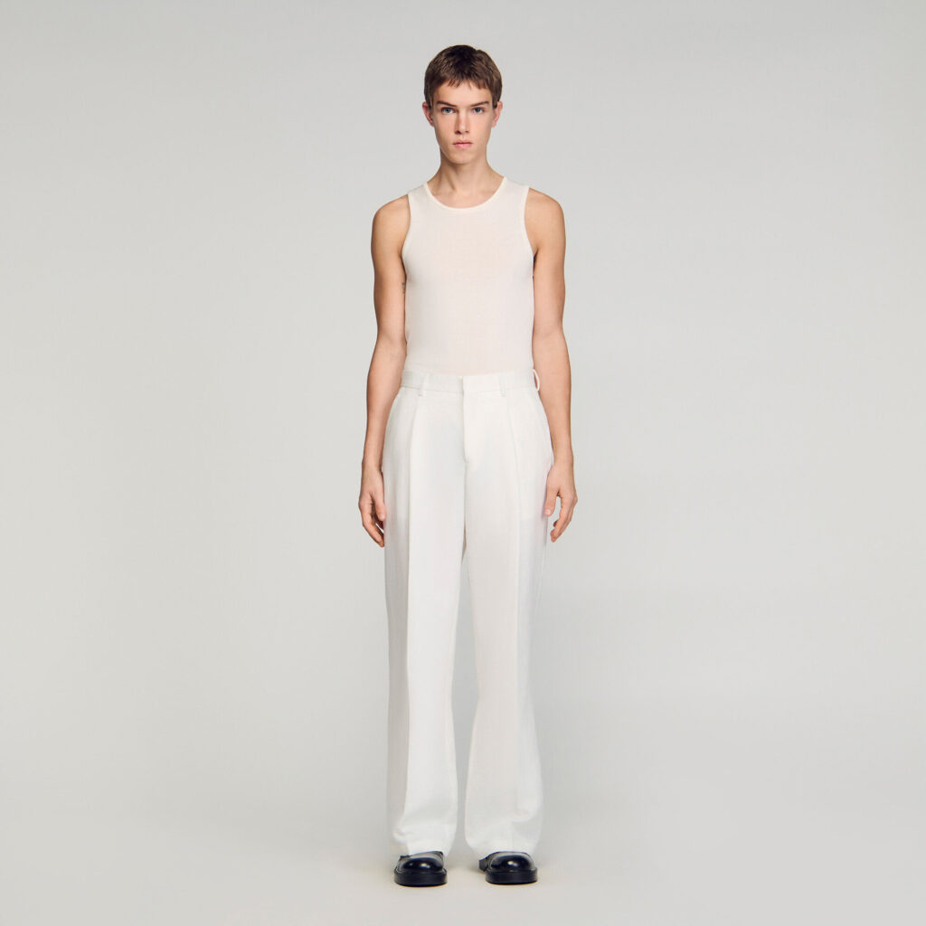 Pantalon de costume en lin