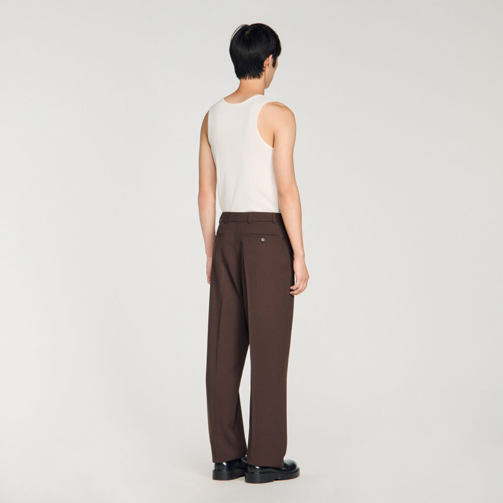 Pantalon oversize en laine