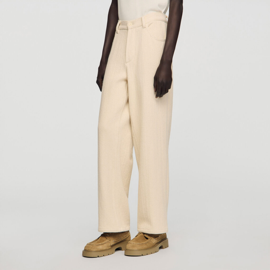 Pantalon large en coton
