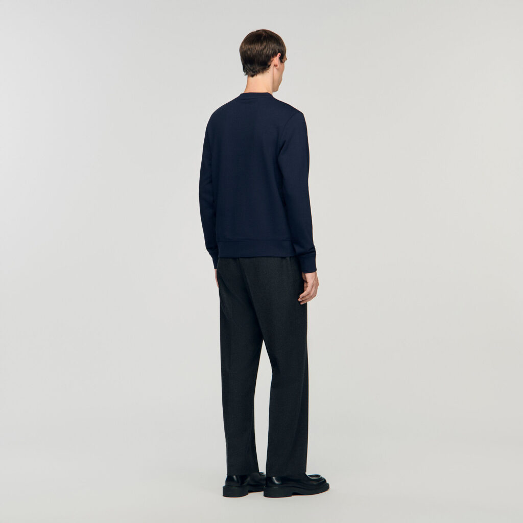Sweatshirt à patch cœur