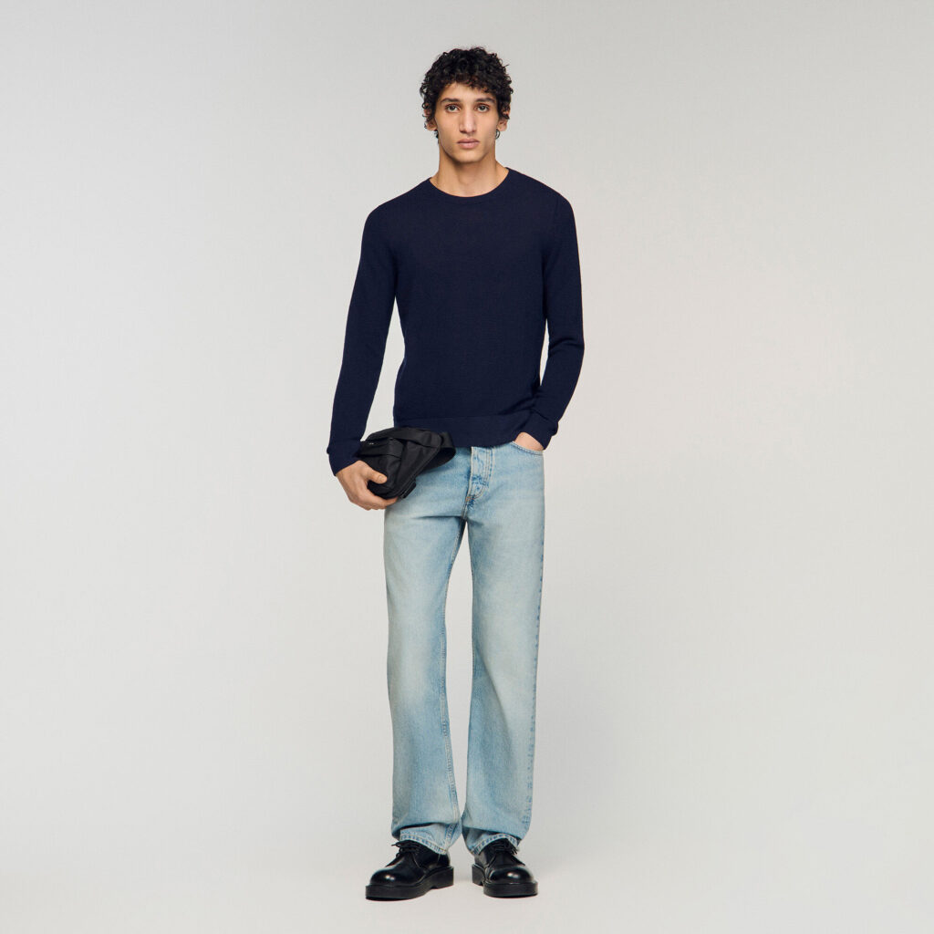 Pull en maille texturée