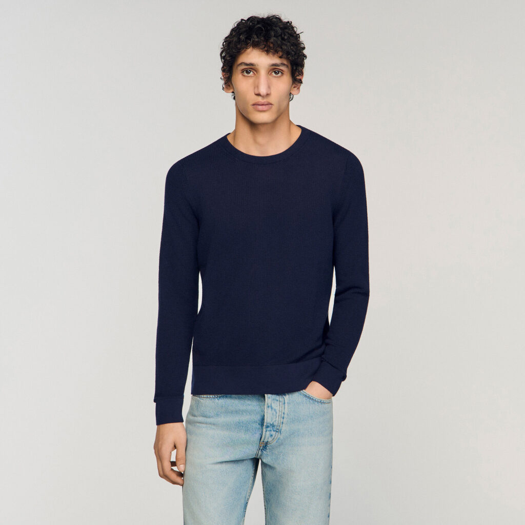 Pull en maille texturée