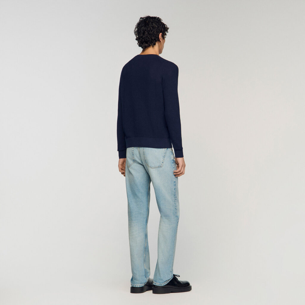 Pull en maille texturée