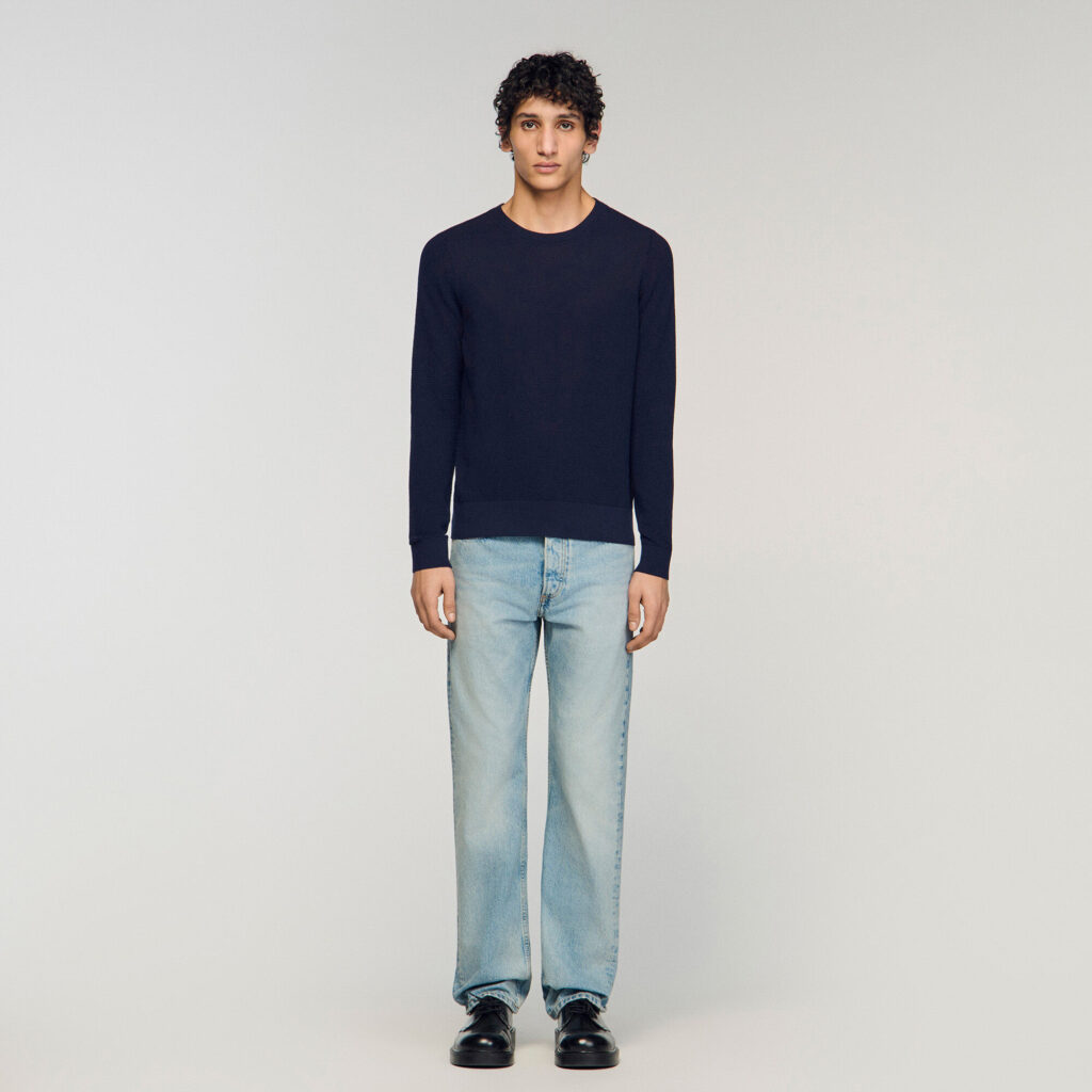 Pull en maille texturée