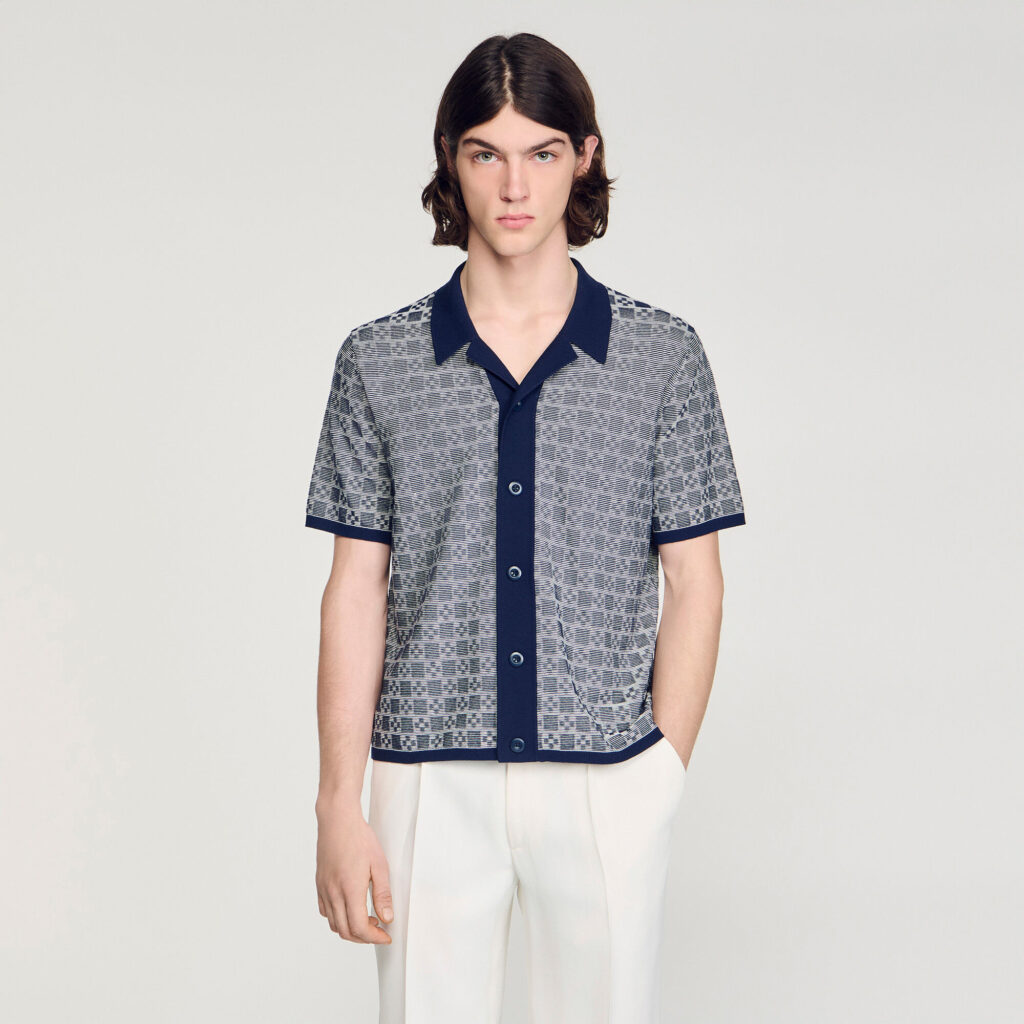 Chemise jacquard Square Cross