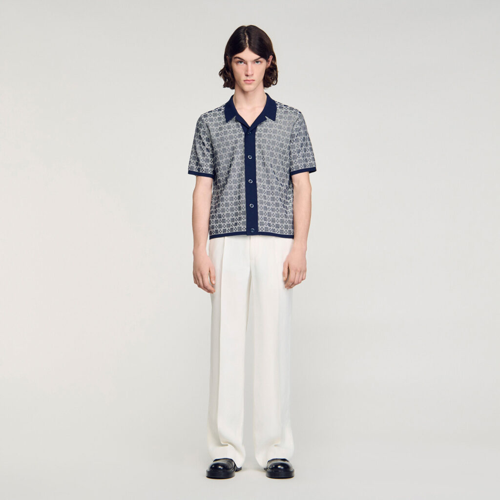 Chemise jacquard Square Cross