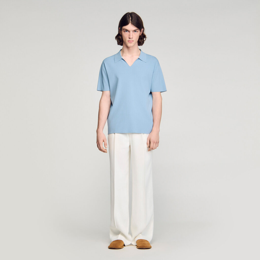 Polo en maille stretch