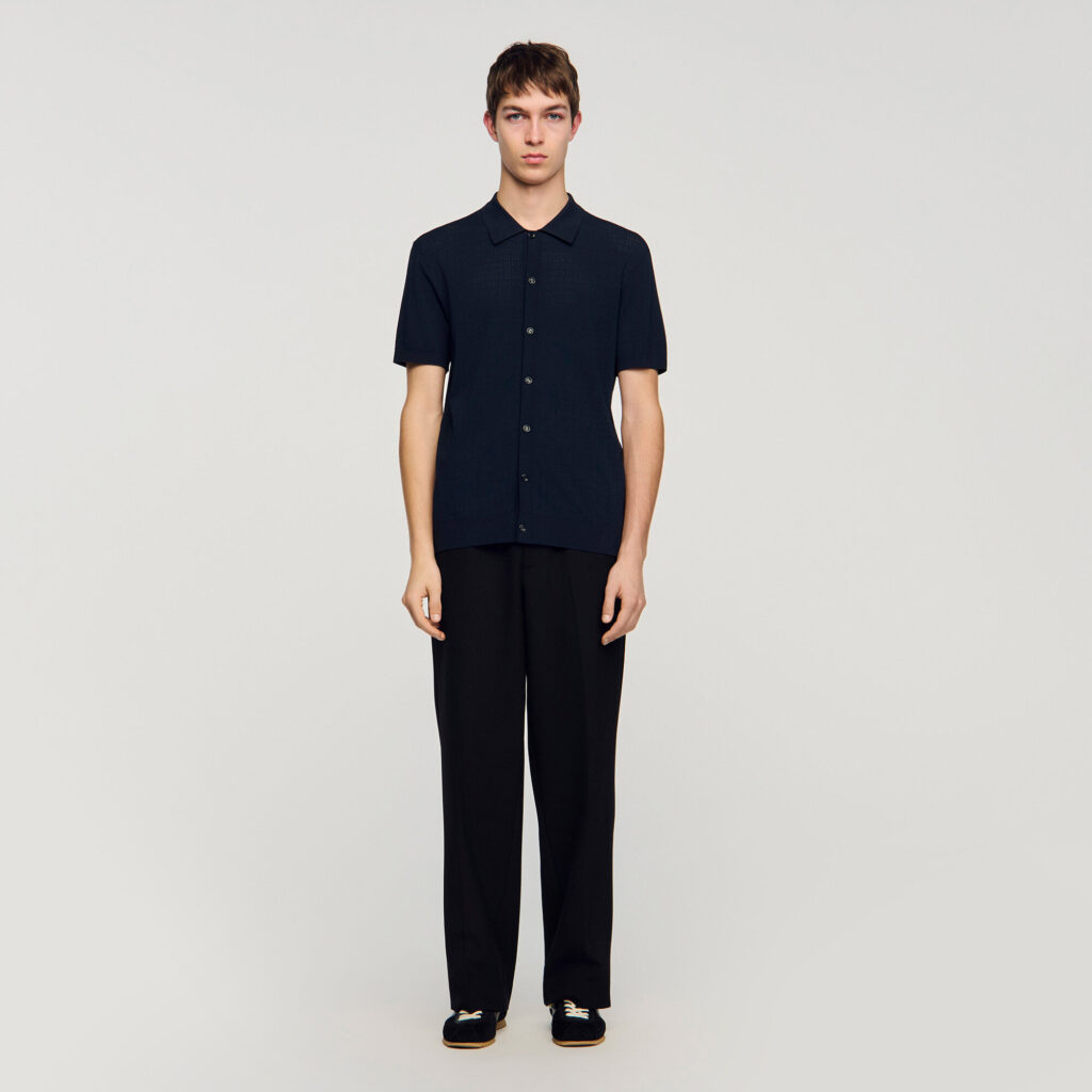 Chemise effet ajouré