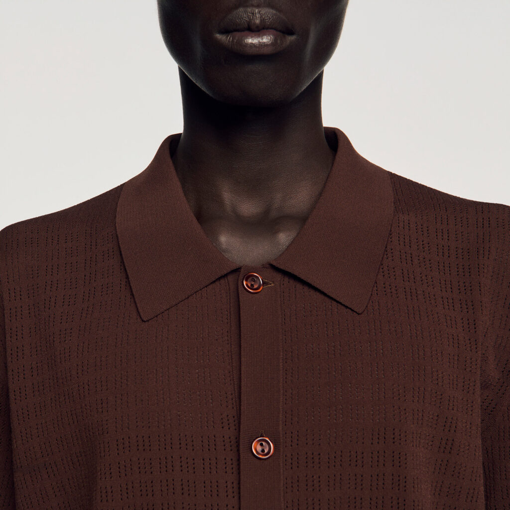 Chemise effet ajouré