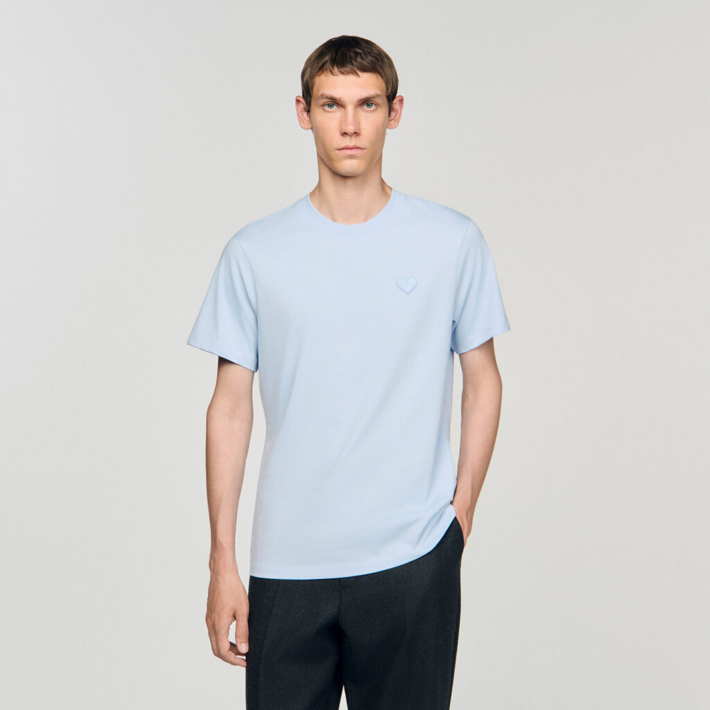 T-shirt à patch cœur