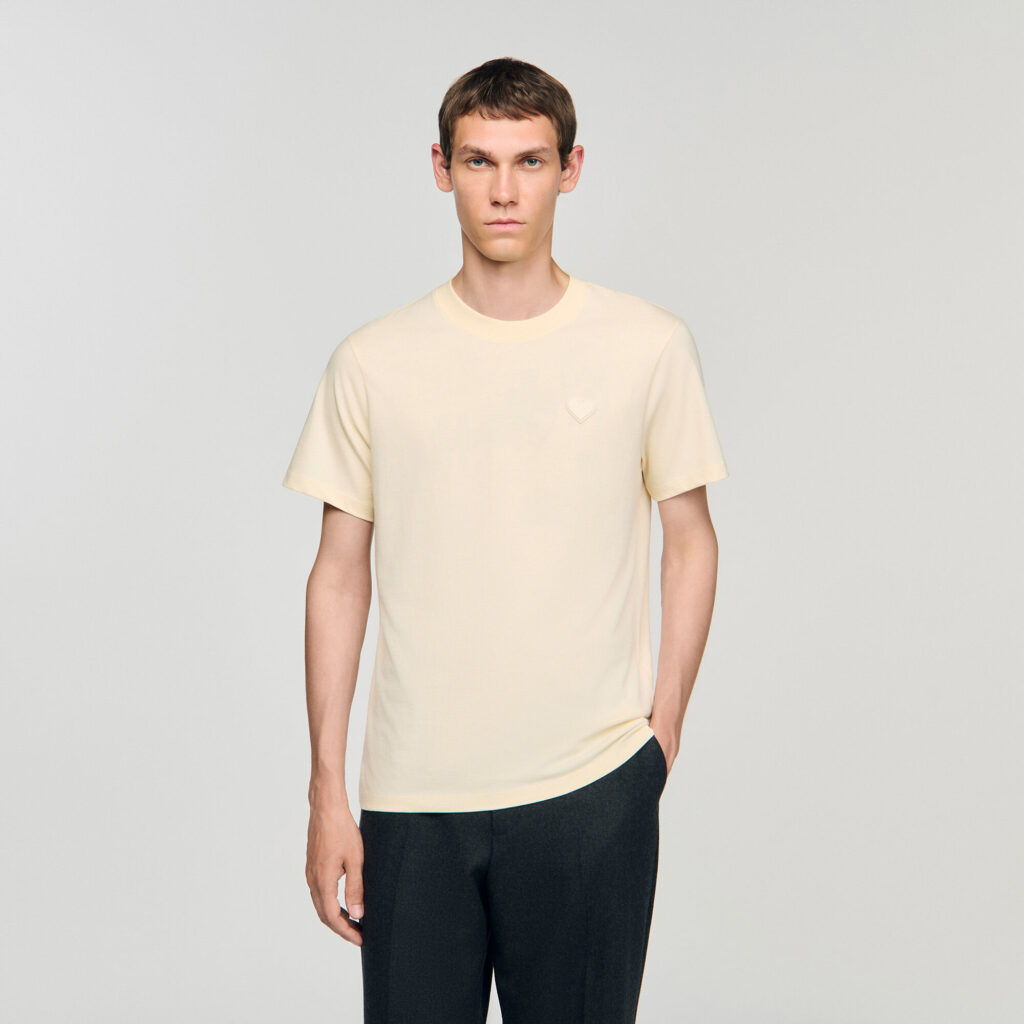 T-shirt à patch cœur