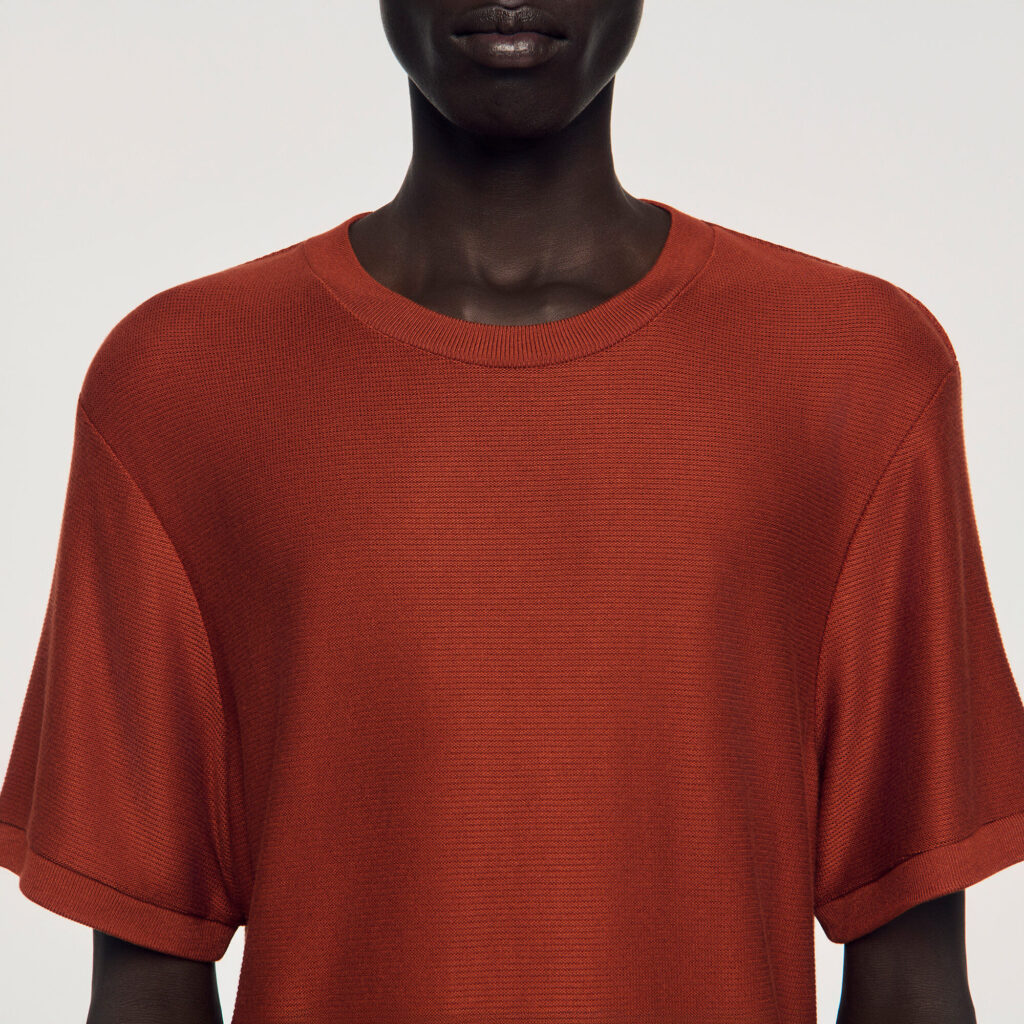 T-shirt effet piqué