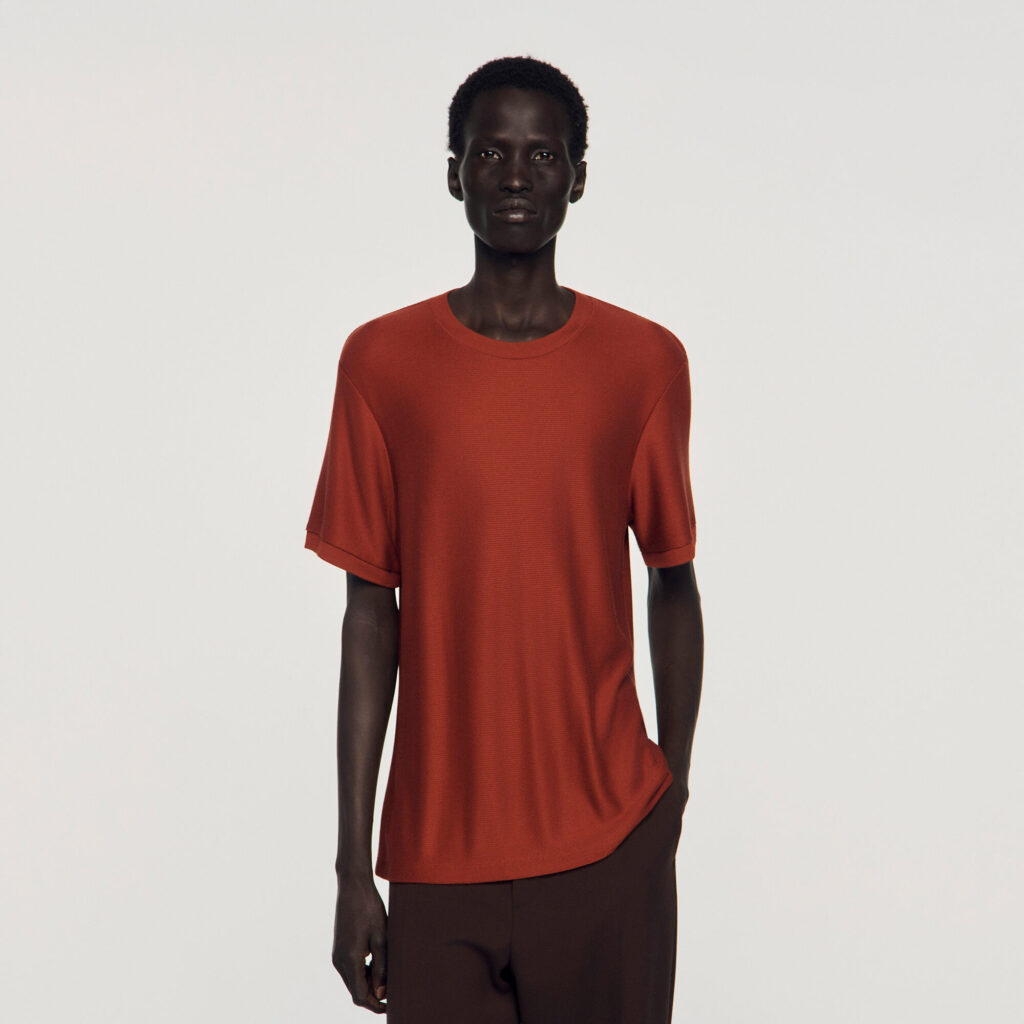T-shirt effet piqué