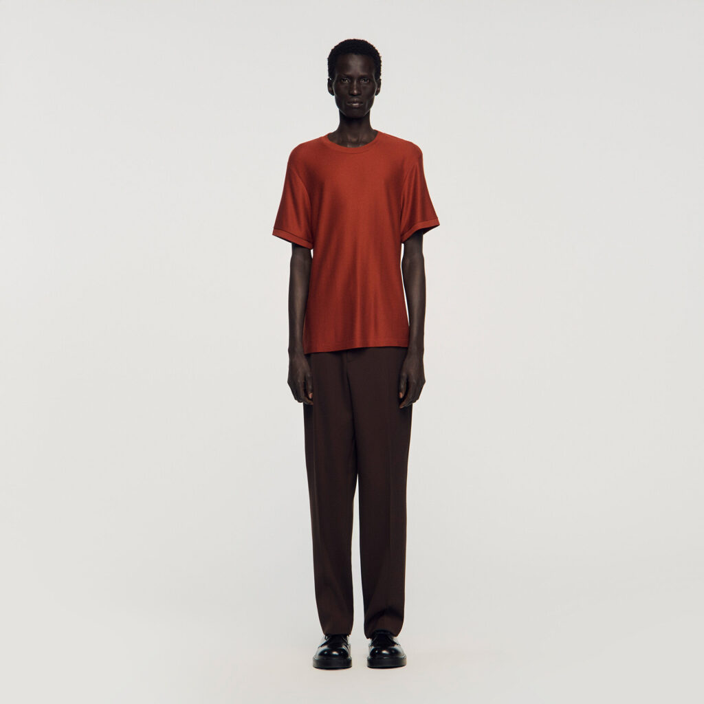 T-shirt effet piqué