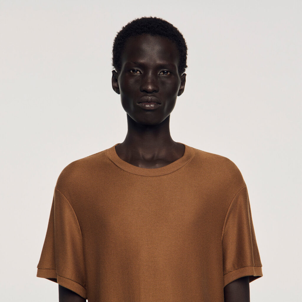 T-shirt effet piqué