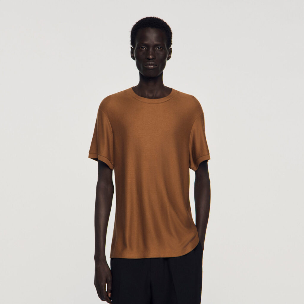 T-shirt effet piqué