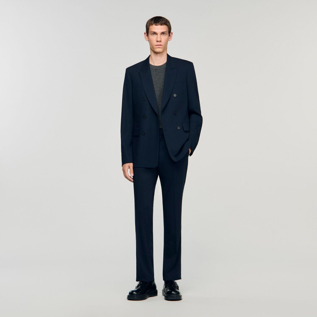 Veste de costume croisée