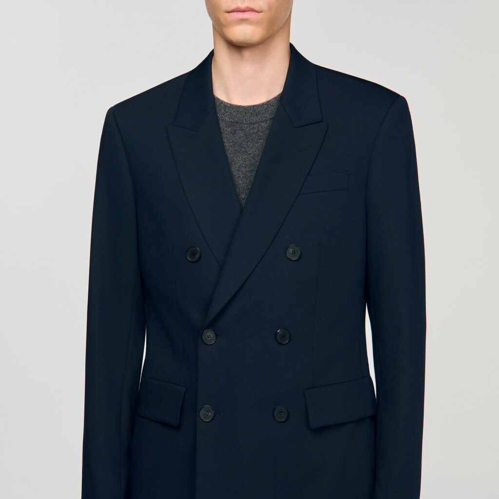 Veste de costume croisée