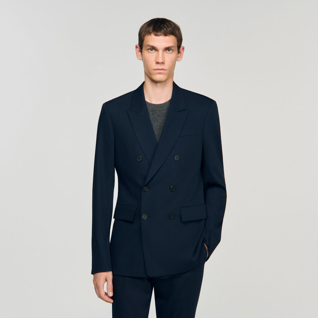 Veste de costume croisée