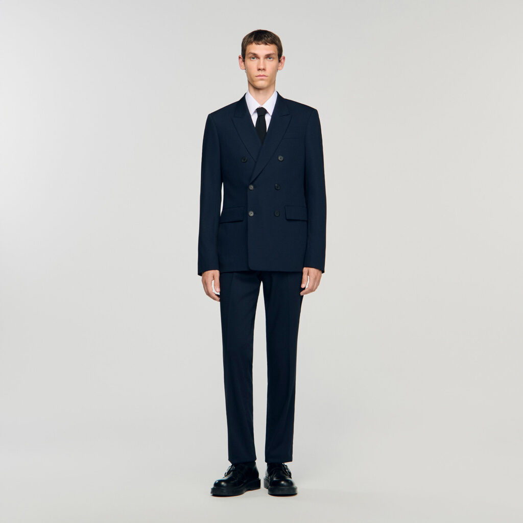 Veste de costume croisée