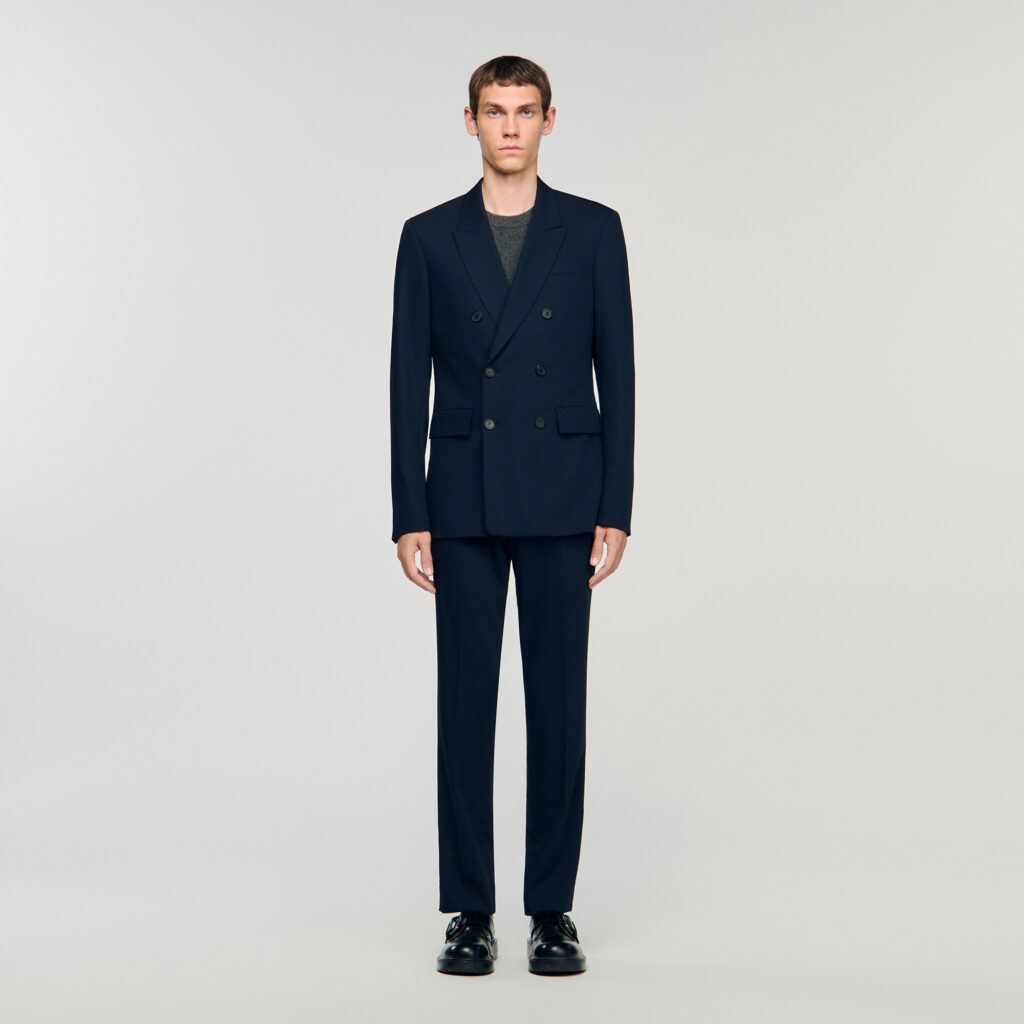 Veste de costume croisée