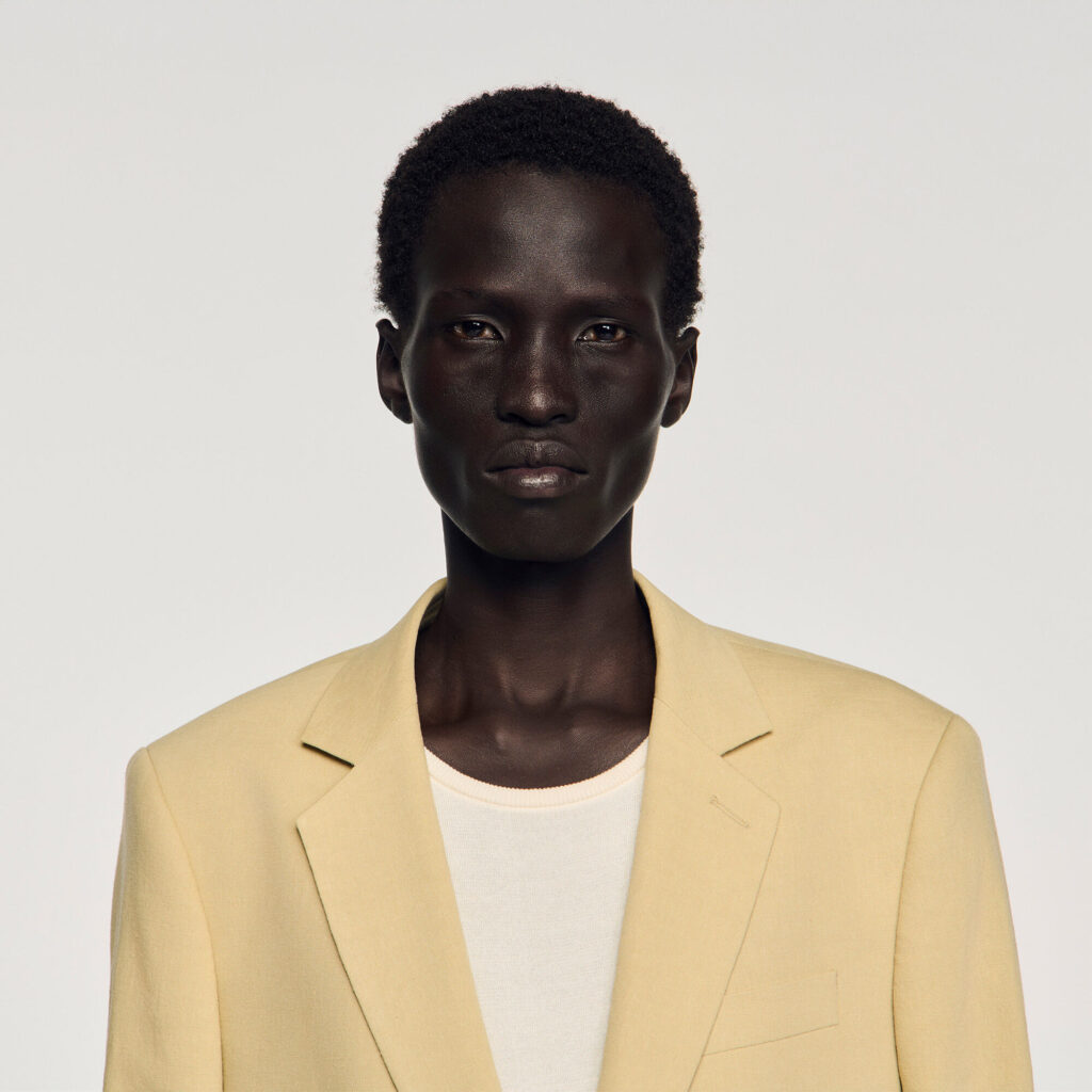 Veste de costume classique en lin