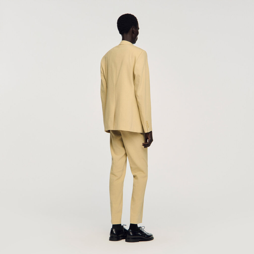 Veste de costume classique en lin