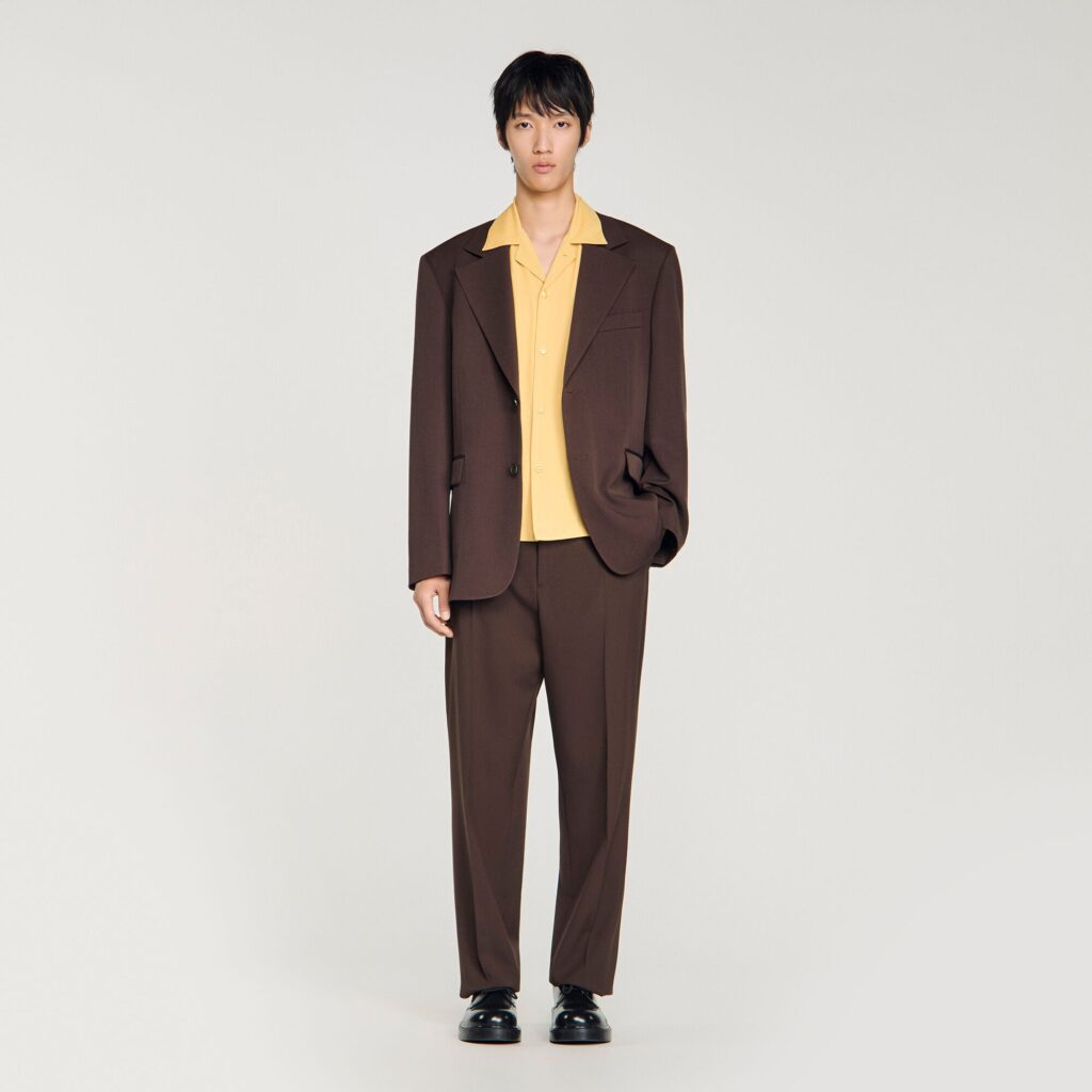 Veste oversize en laine