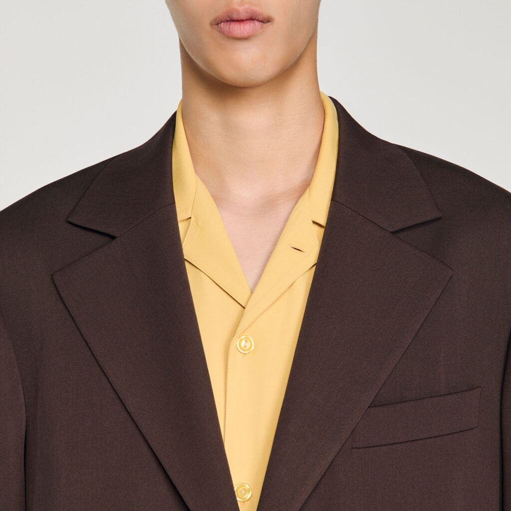 Veste oversize en laine