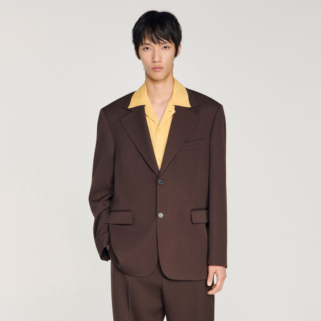 Veste oversize en laine